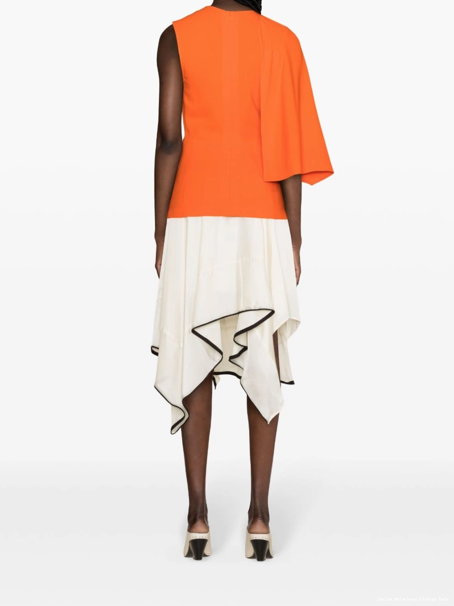 Affordable McCartney Women asymmetric top Stella cape-detailed 0727